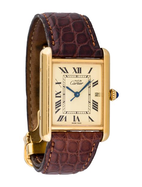 cartier tank date|cartier must de tank.